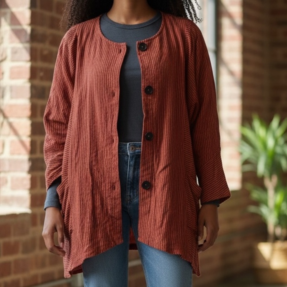 Mill Valley Hobo Striped Cotton Blend Paint Shirt